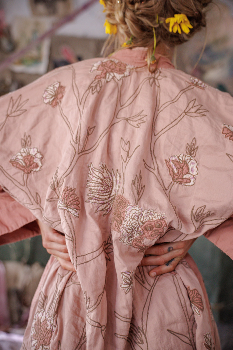 Embroidered Lilikoi Kimono – Magnolia Pearl Clothing