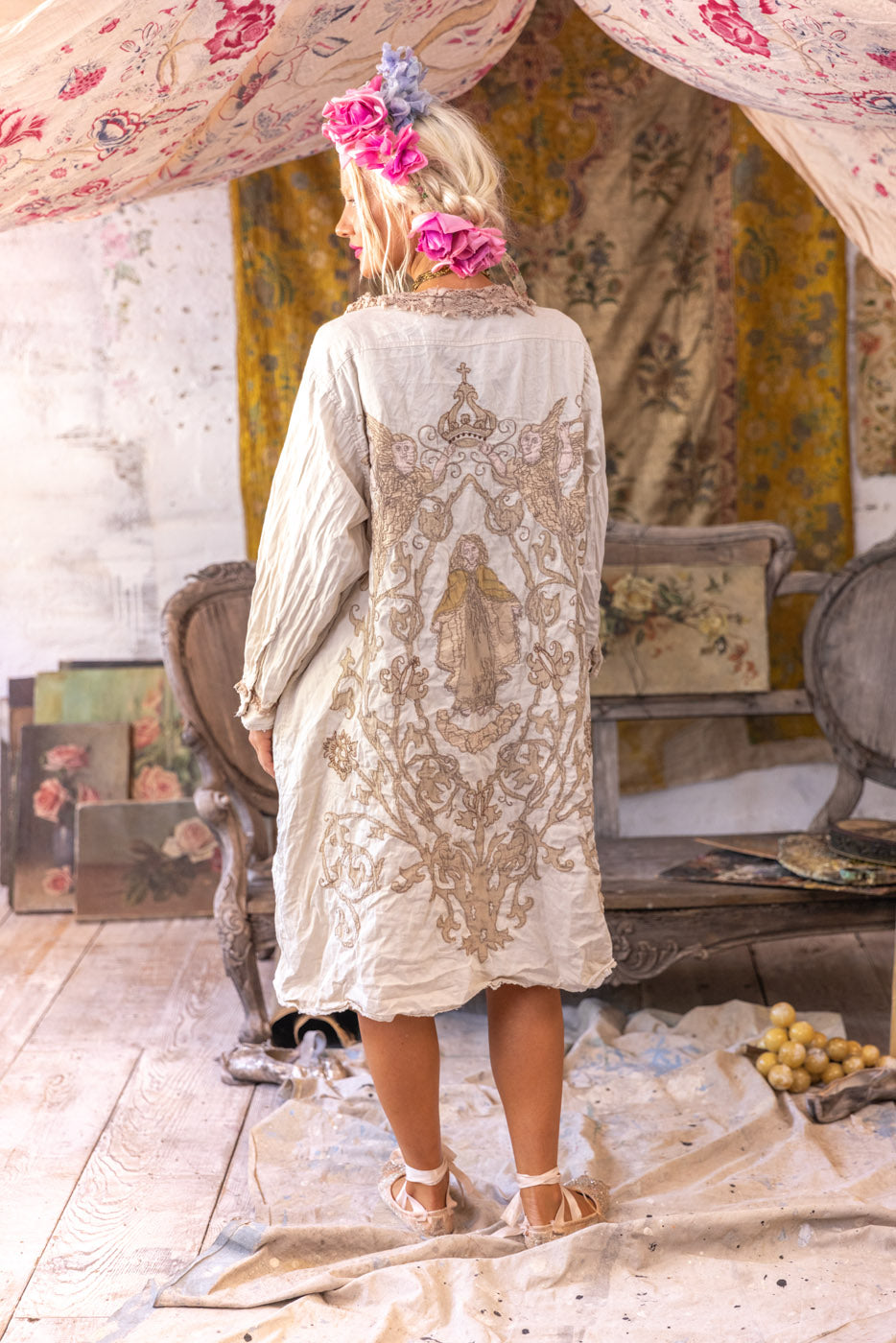 Leola Embroidered Smock Coat – Magnolia Pearl Clothing
