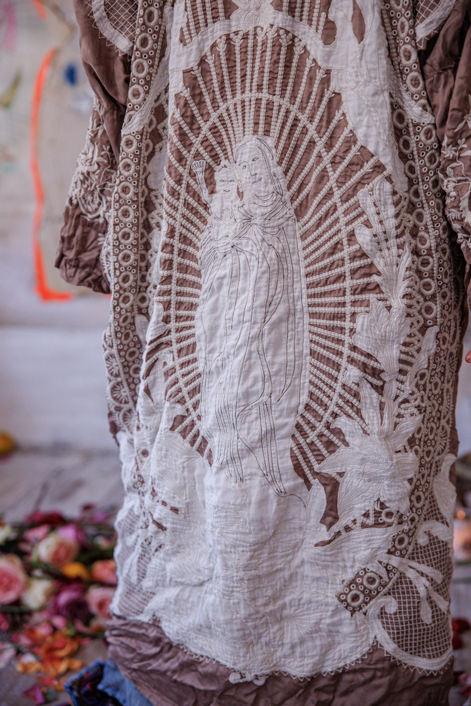 Appliqué Blessed Kimono