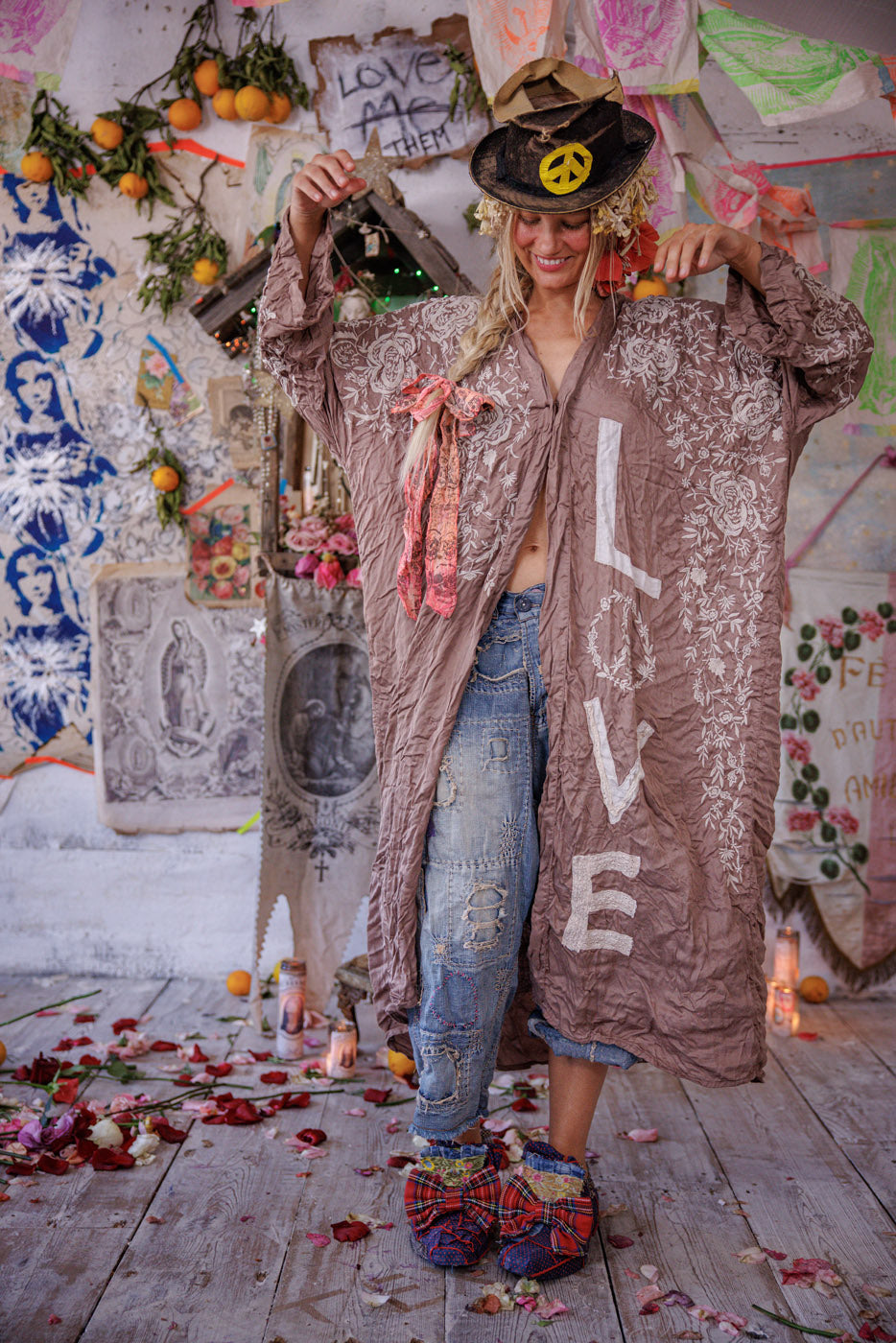 Appliqué Blessed Kimono