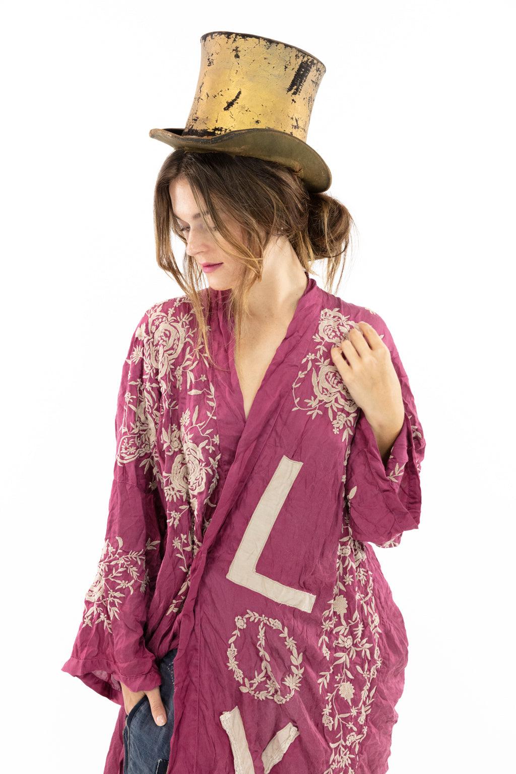 Appliqué Blessed Kimono - Magnolia Pearl Clothing