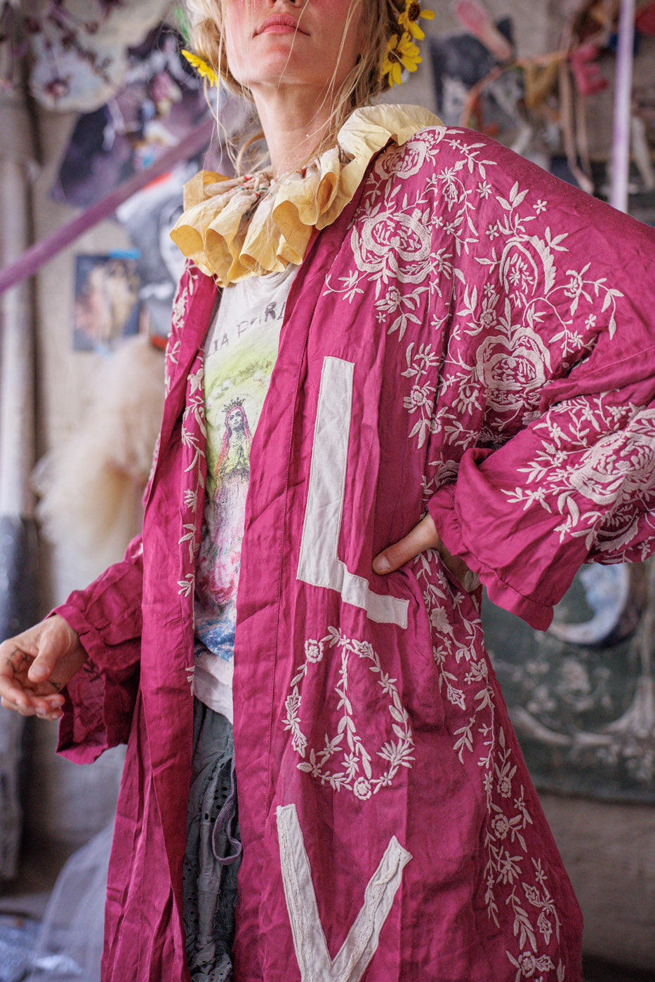 Appliqué Gezegende Kimono 