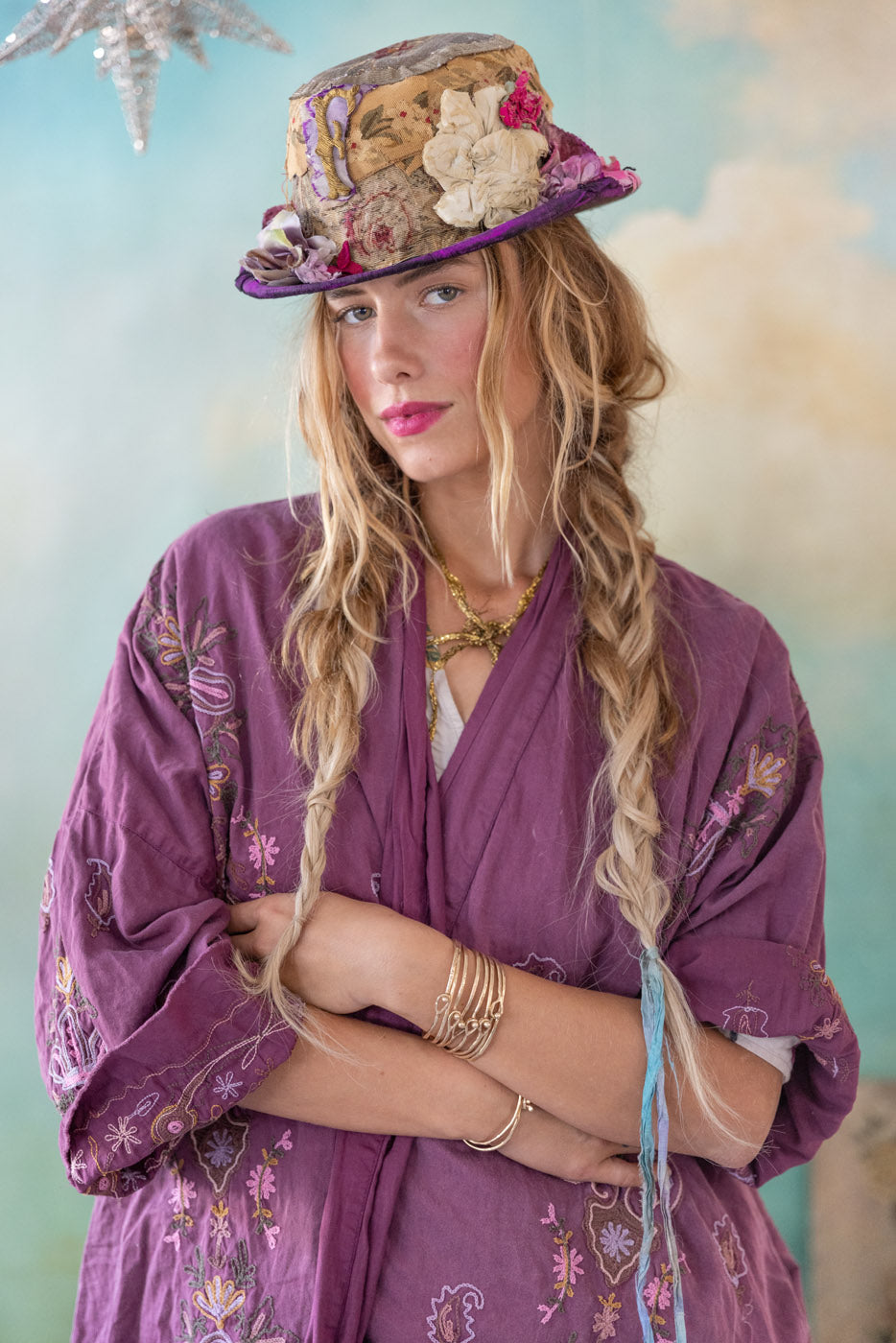 Embroidered Belinay Kimono – Magnolia Pearl Clothing