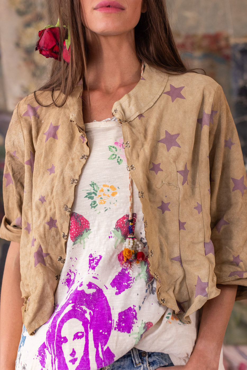 Leather Star Inna Jacket – Magnolia Pearl Clothing