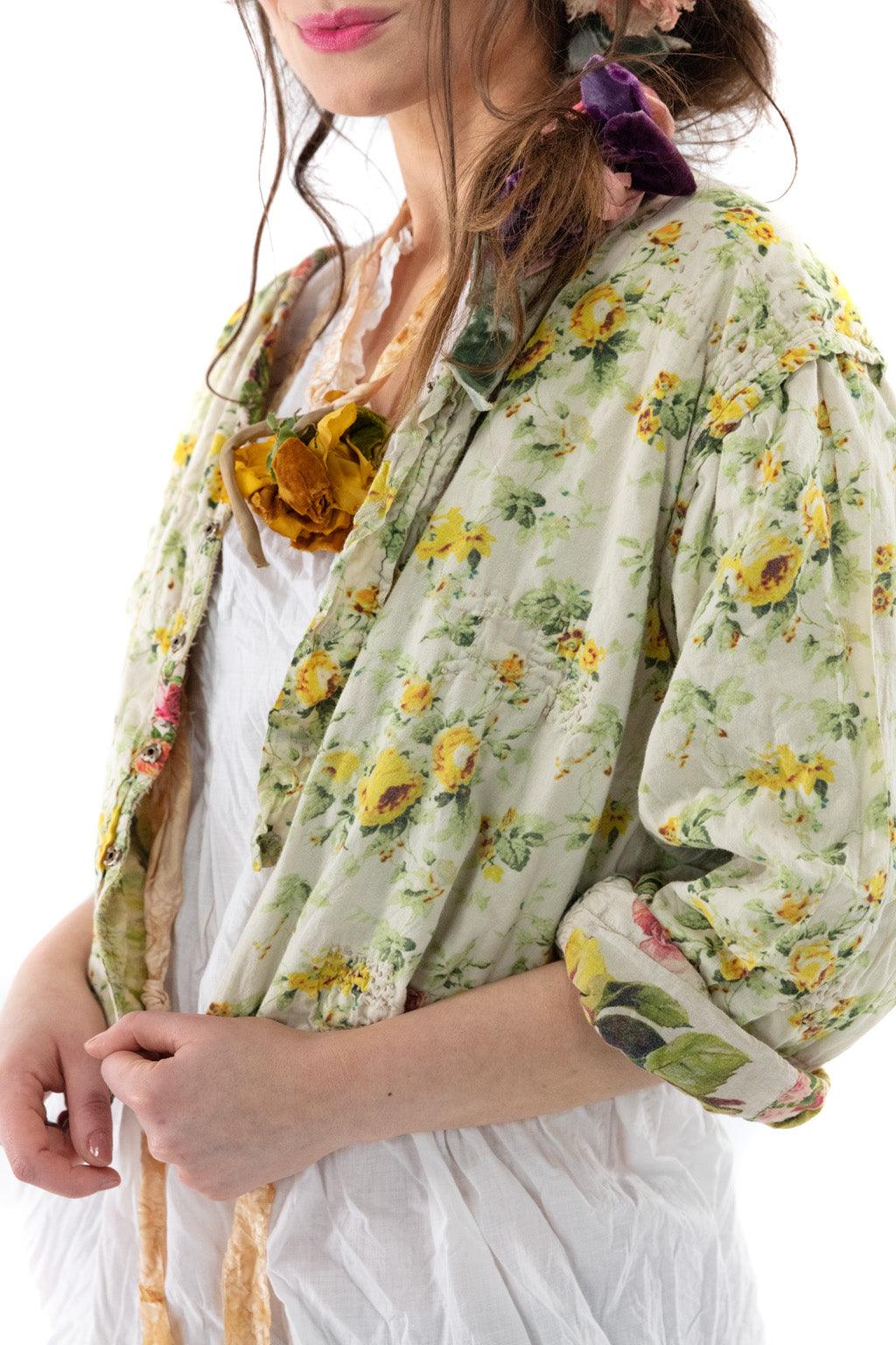 Floral Cropped Leni Jacket - Magnolia Pearl Clothing