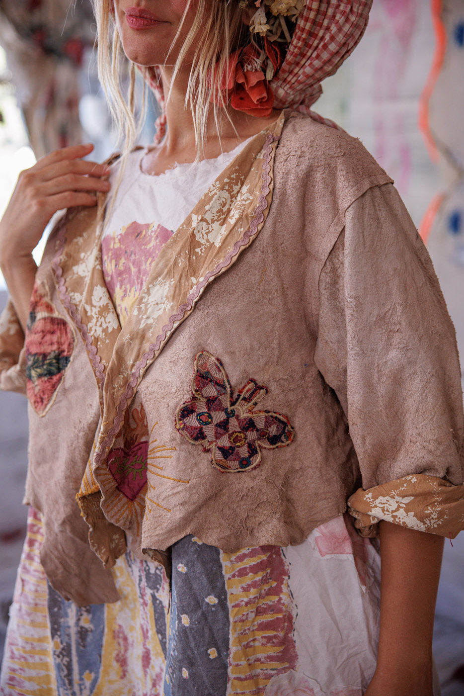 Skórzana kurtka Leni Cropped 