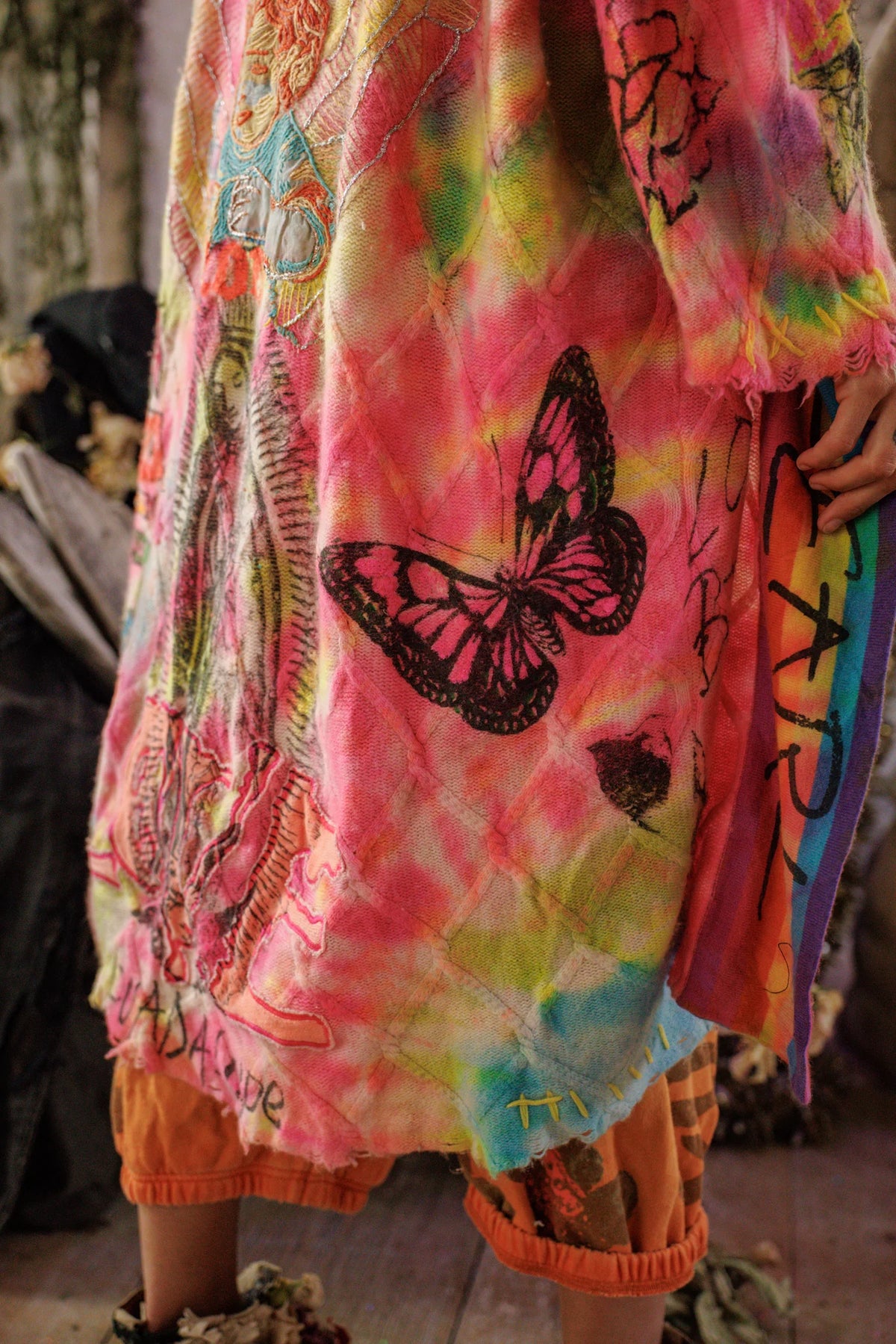 Cable Knit Madonna Kimono