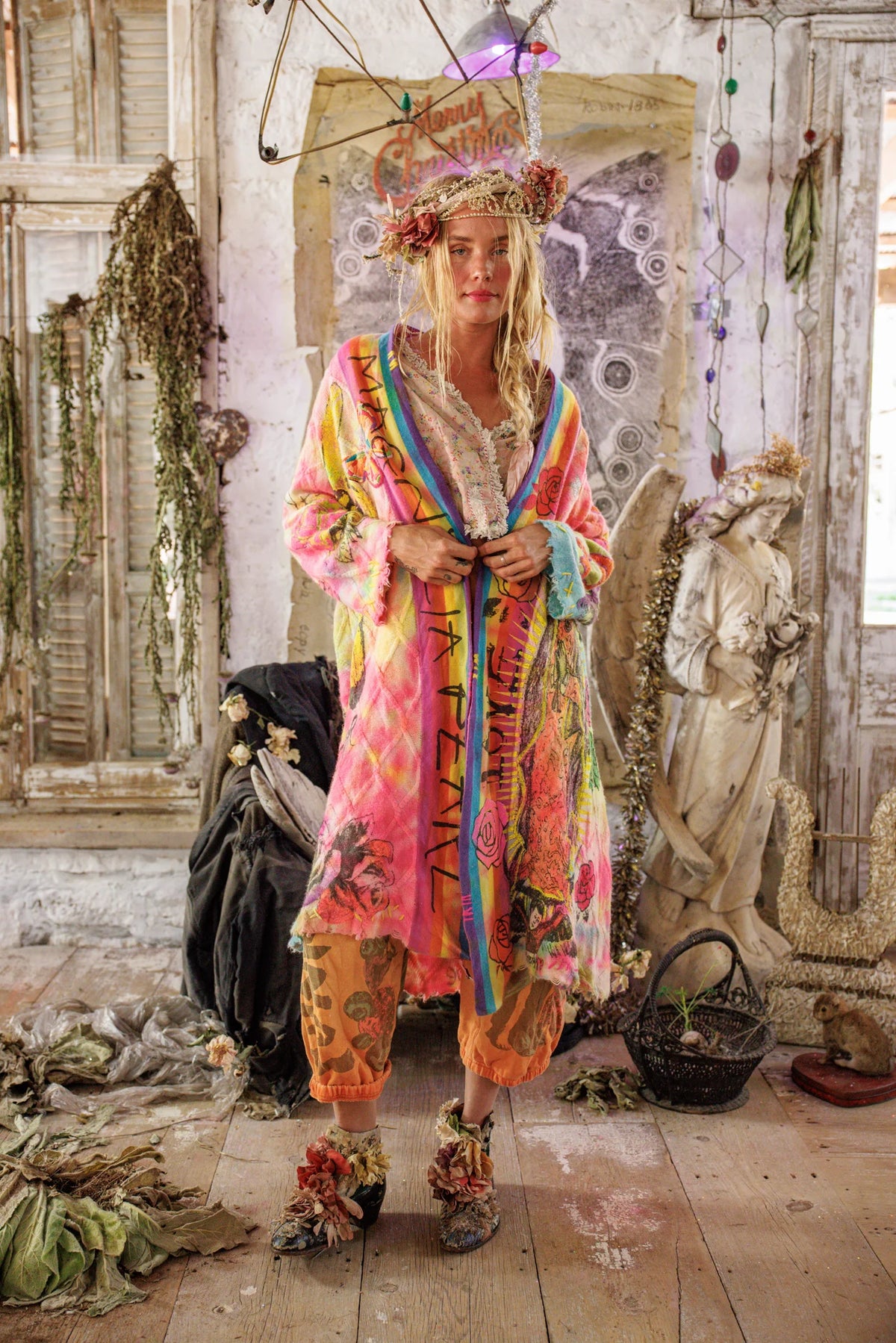 Cable Knit Madonna Kimono