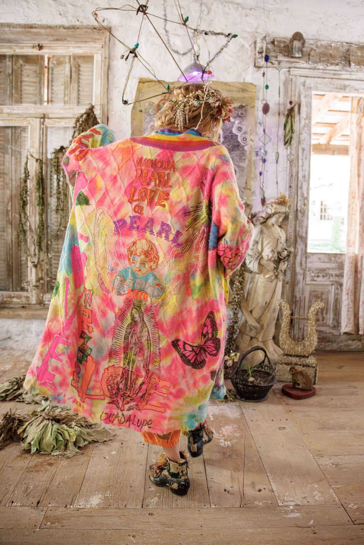 Cable Knit Madonna Kimono