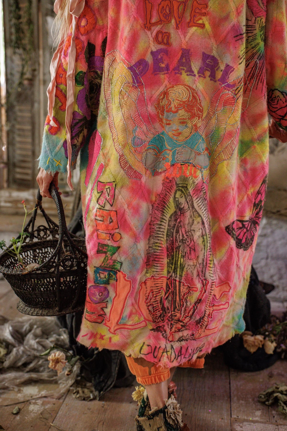 Cable Knit Madonna Kimono