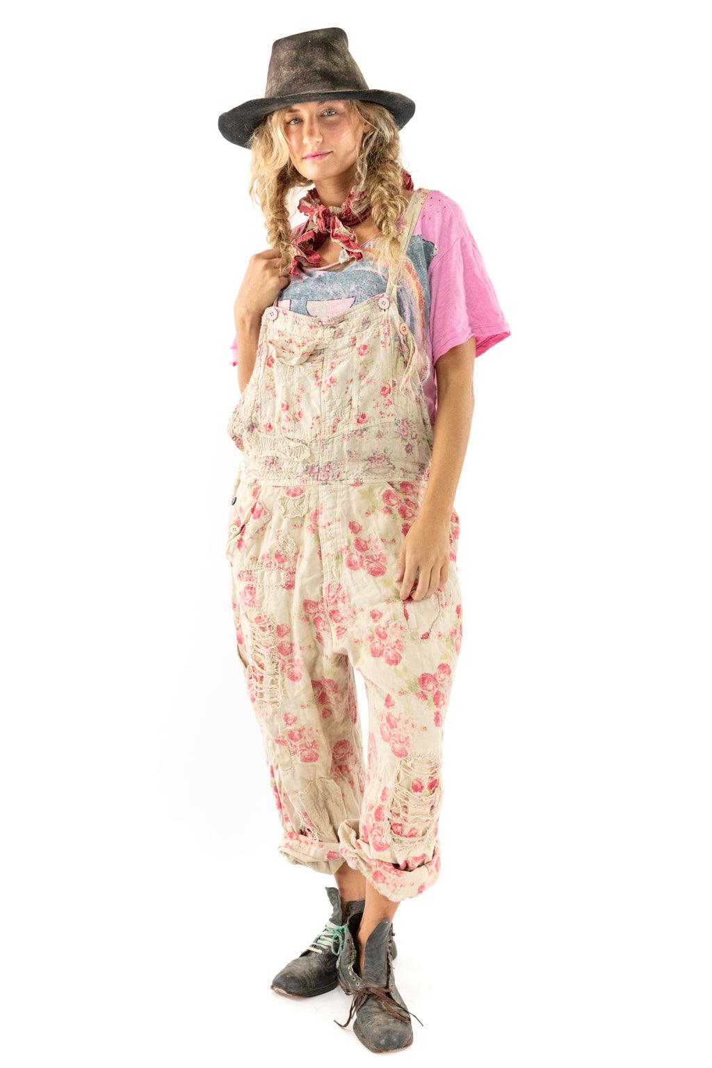 Floral Print Overalls - Magnolia Pearl Clothing