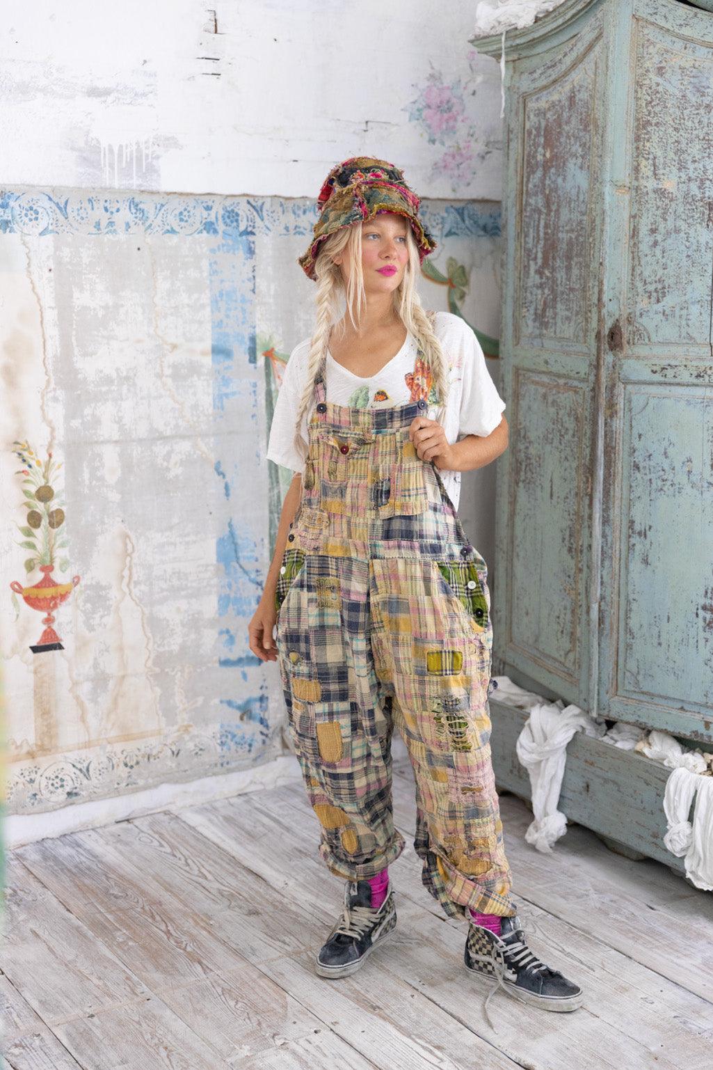 Patchwork Love Overalls - Magnolia Pearl Clothing