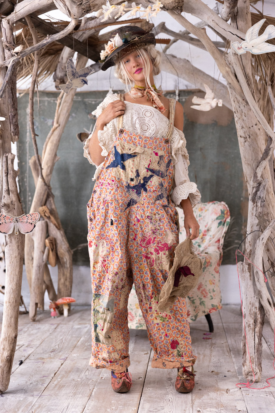 Appliqué Love Overalls Magnolia Pearl Clothing