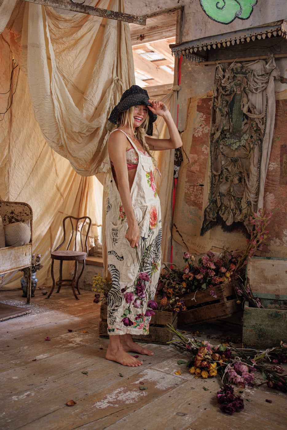 Birkenblumen-Liebe-Overalls 