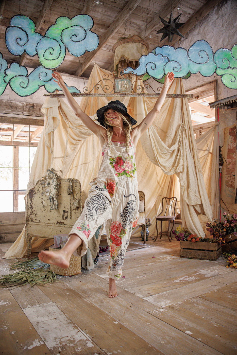 Birkenblumen-Liebe-Overalls 