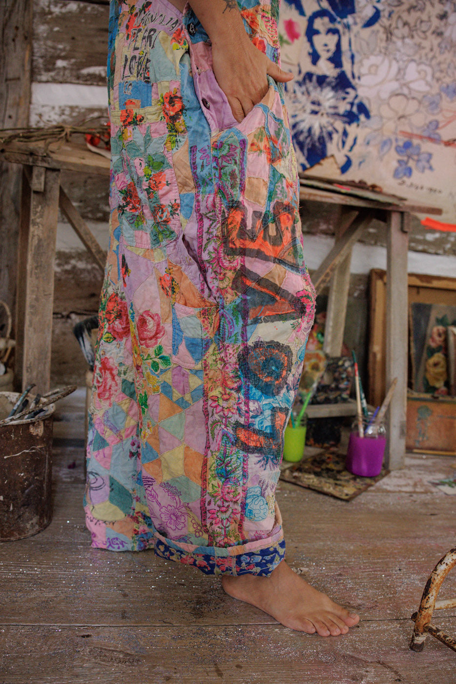 Graphic Love Overalls