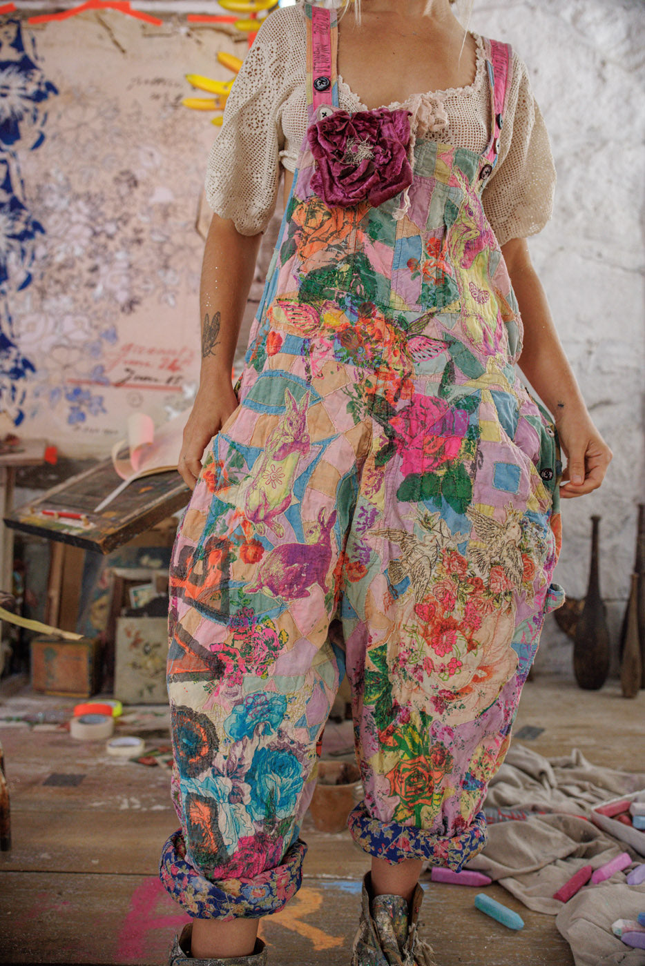 Graphic Love Overalls