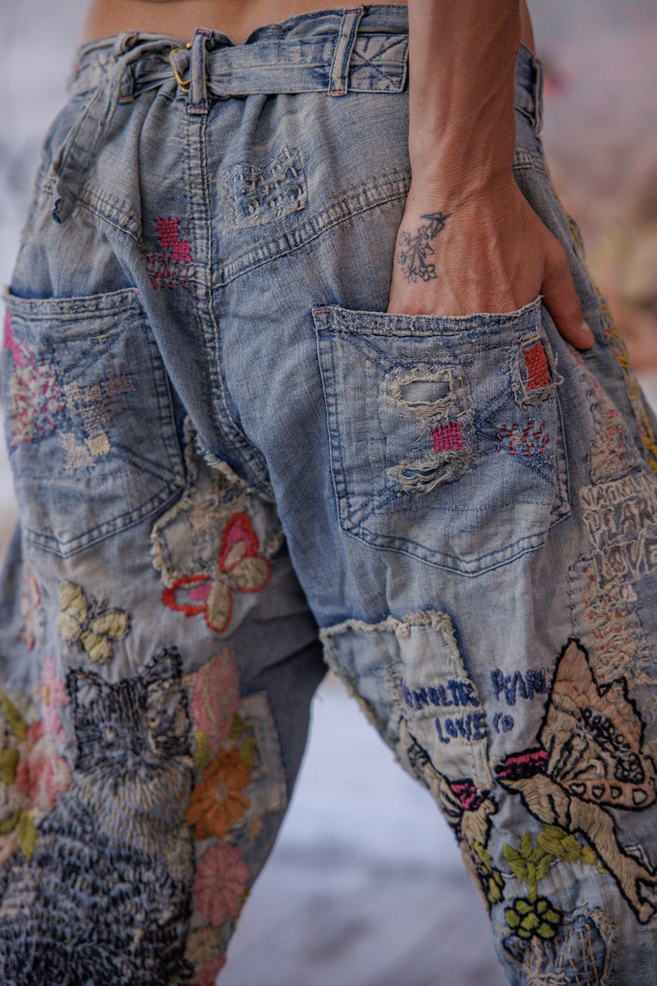 Embroidered Toby Miner Denims