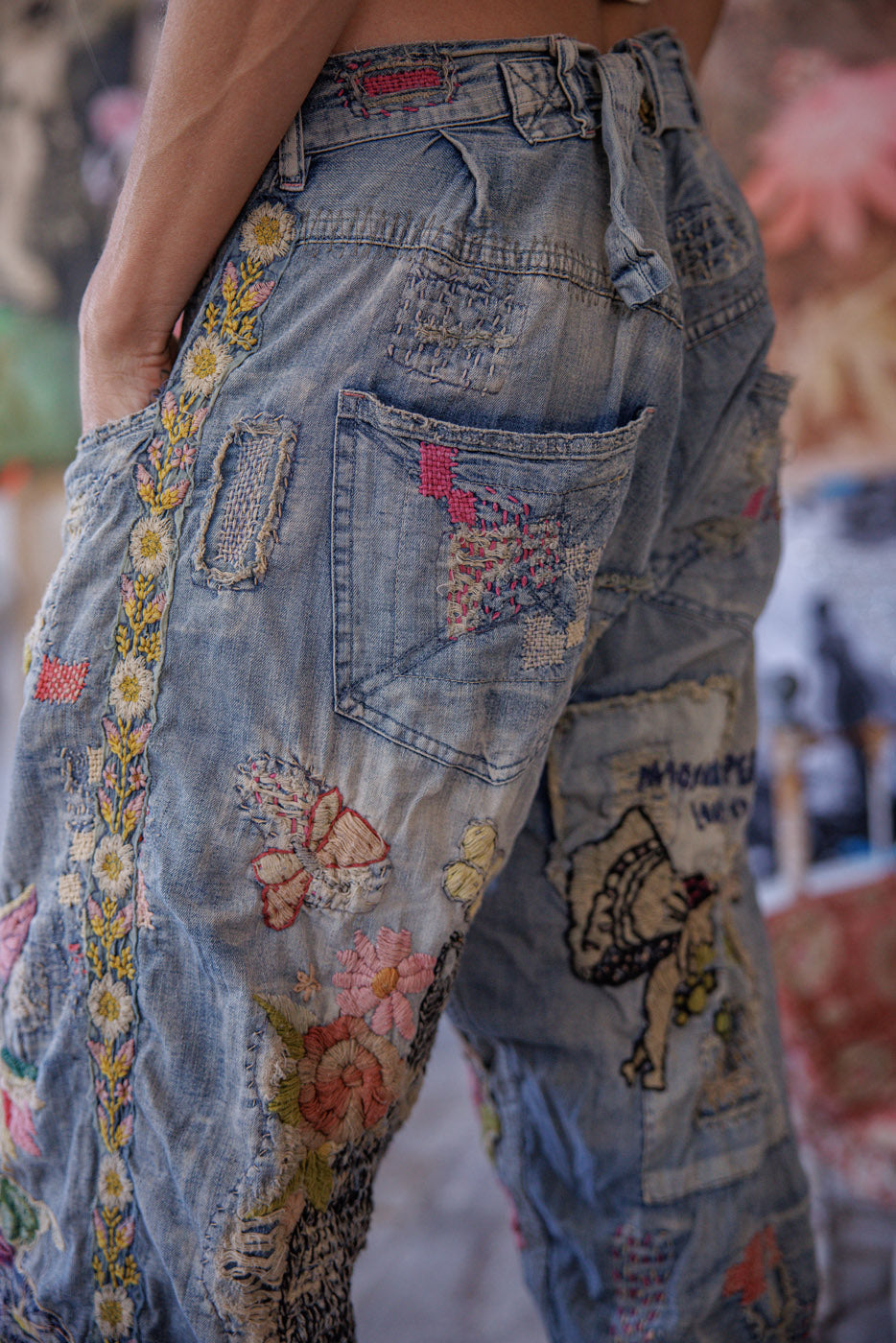 Embroidered Toby Miner Denims