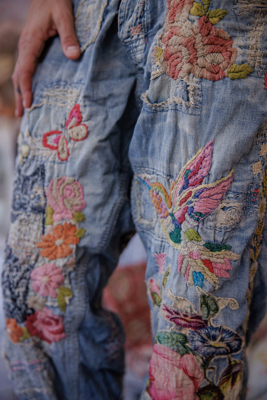 Embroidered Toby Miner Denims