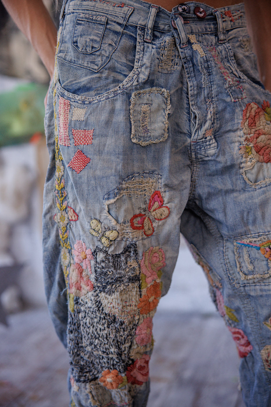 Embroidered Toby Miner Denims