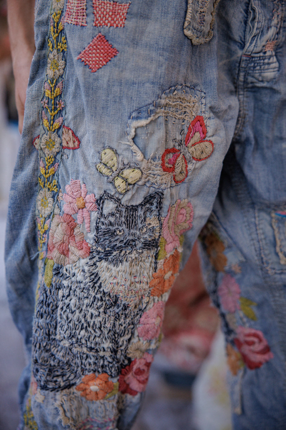 Embroidered Toby Miner Denims