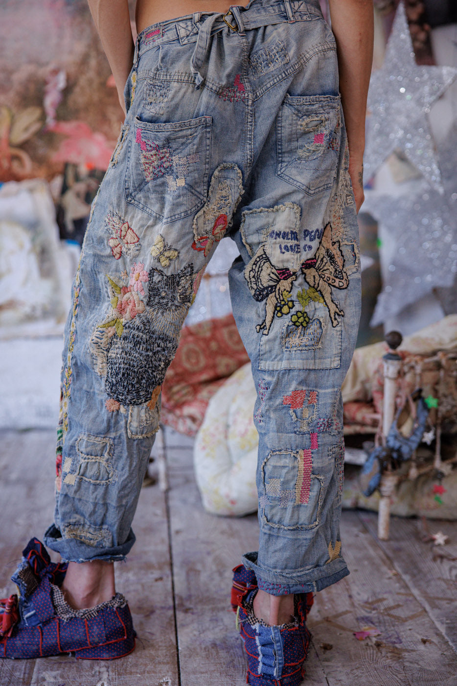 Embroidered Toby Miner Denims