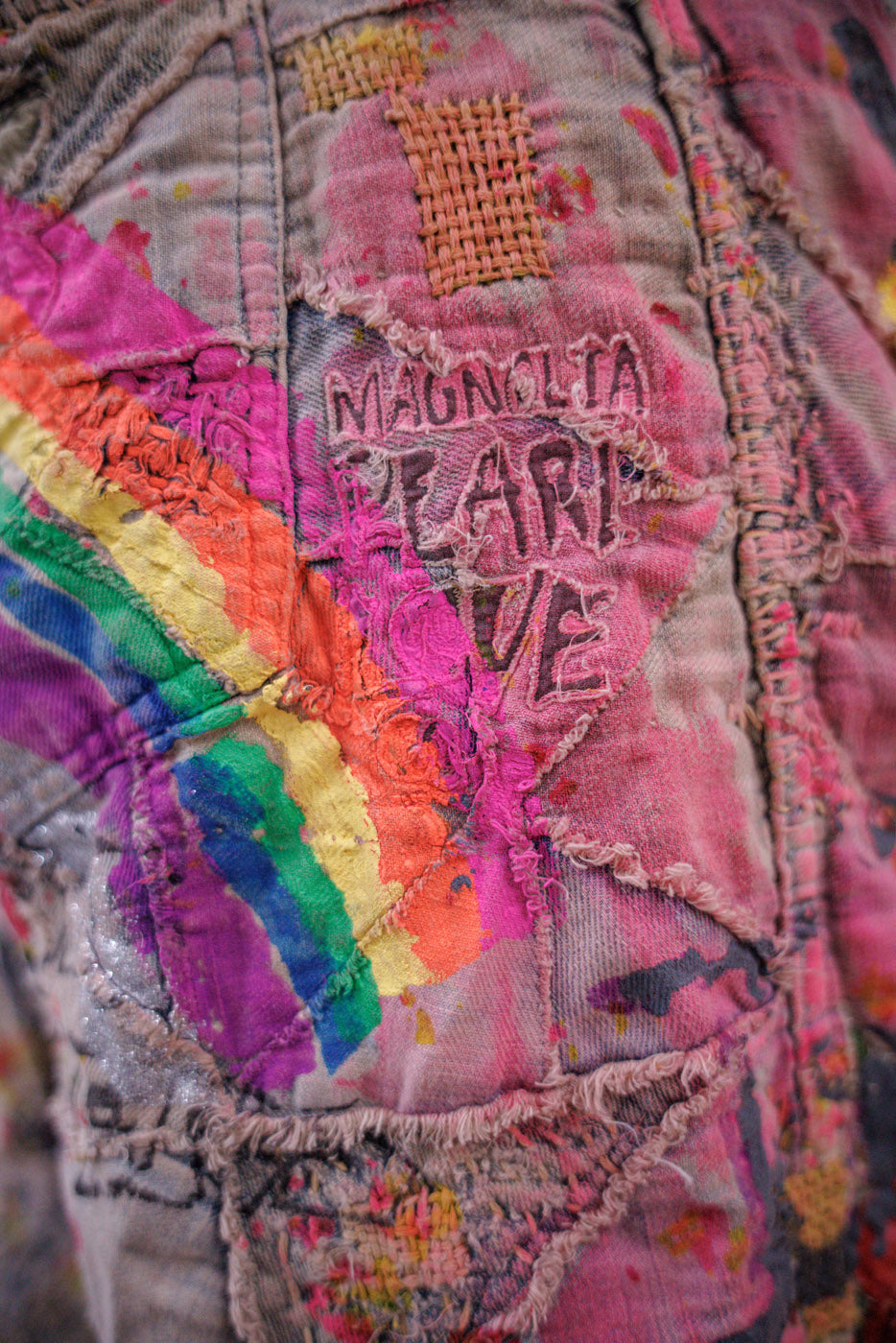 Quiltwork Applique Miner Denims Magnolia Pearl Clothing