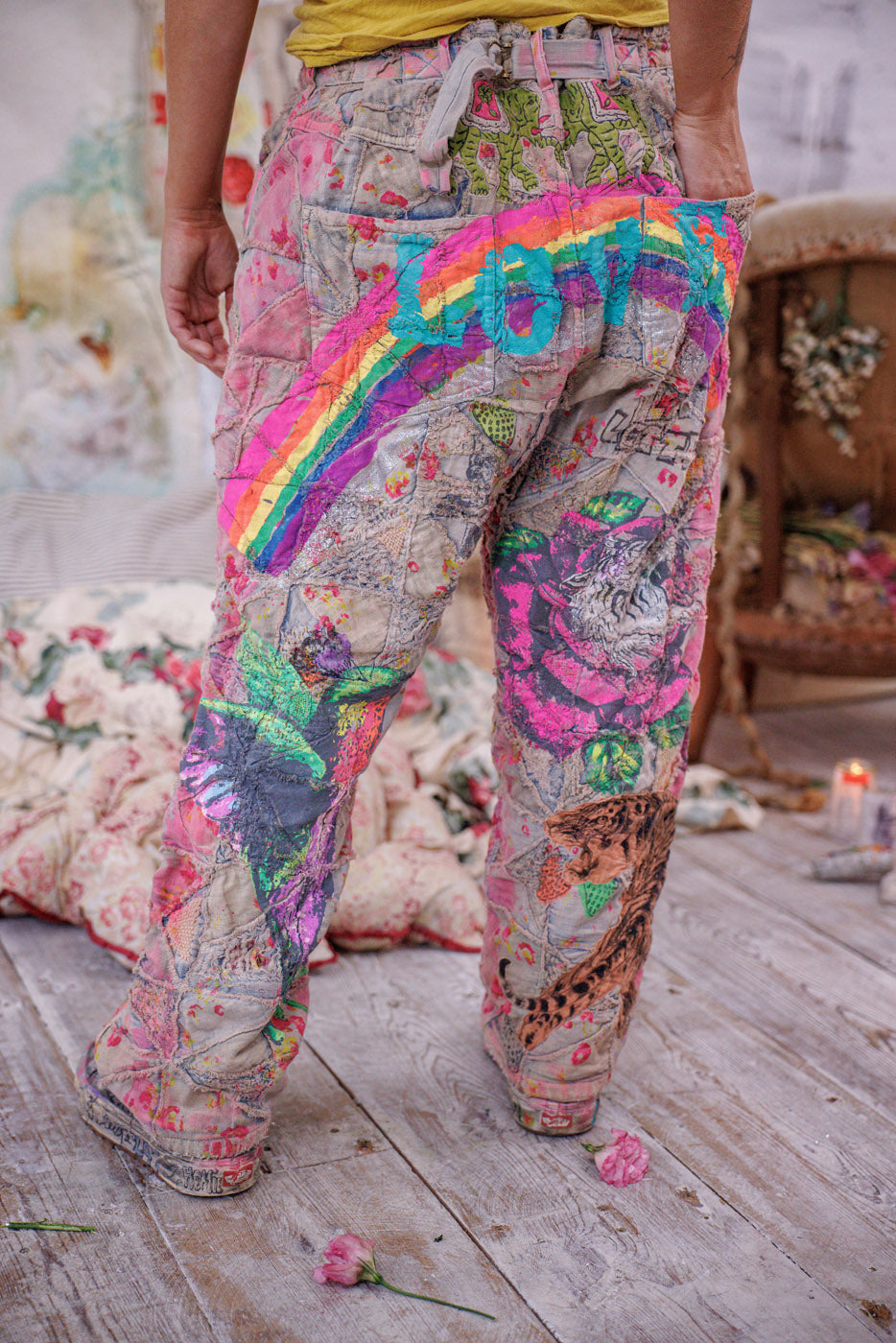 Quiltwork Applique Miner Denims Magnolia Pearl Clothing