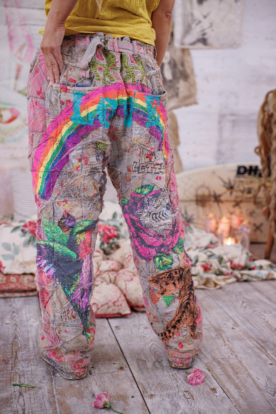 Quiltwork Applique Miner Denims Magnolia Pearl Clothing