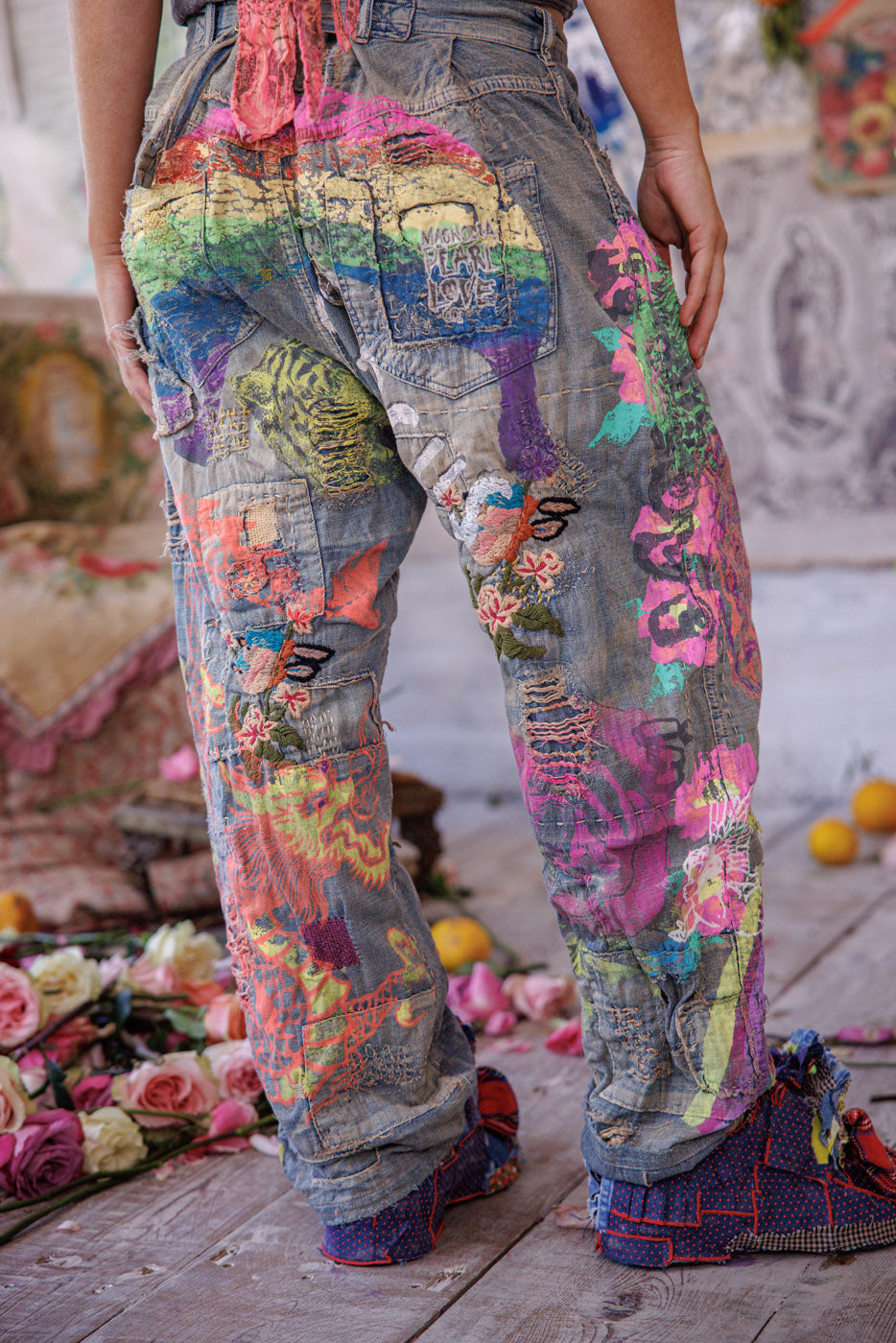 Banana Circus Miner Jeansy Prane Indygo 