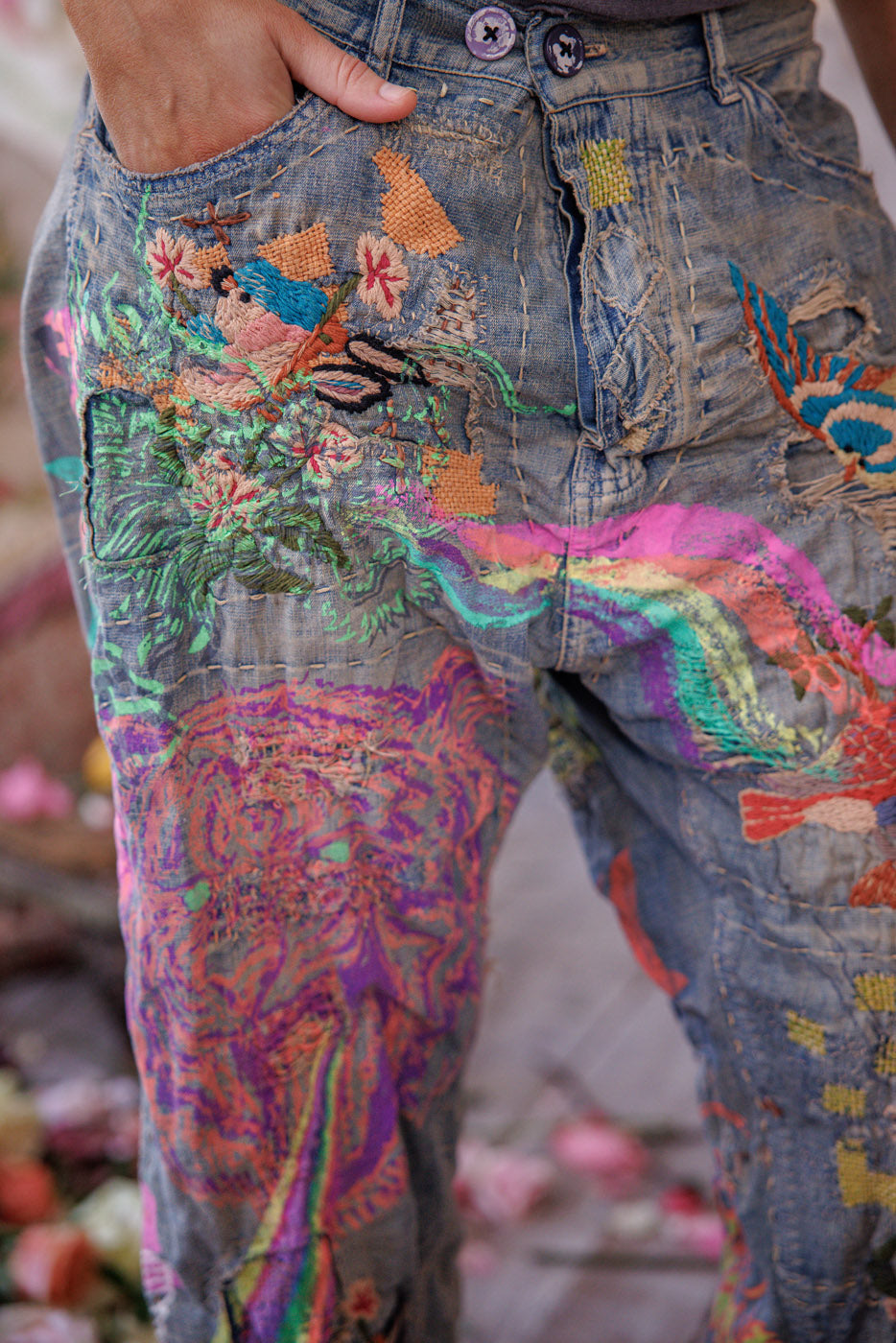 Banana Circus Miner Jeansy Prane Indygo 