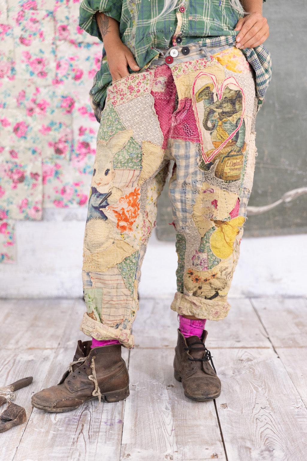 Patchwork Miner Pants - Magnolia Pearl Clothing