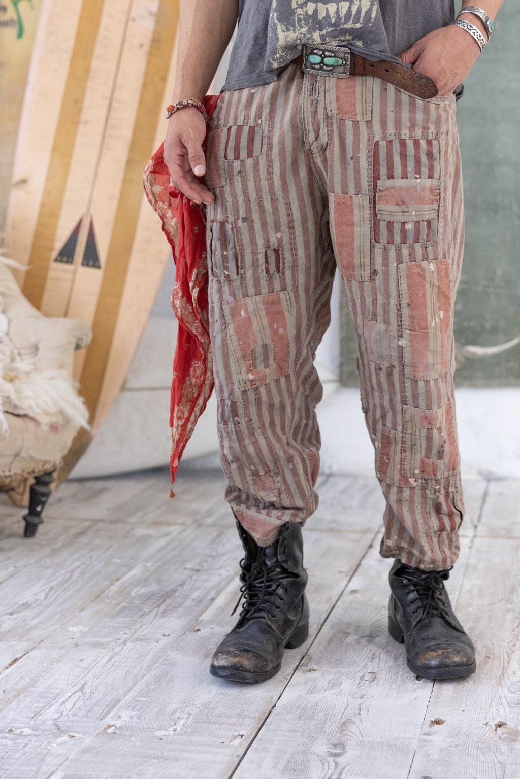 Striped Miner Pants - Magnolia Pearl Clothing