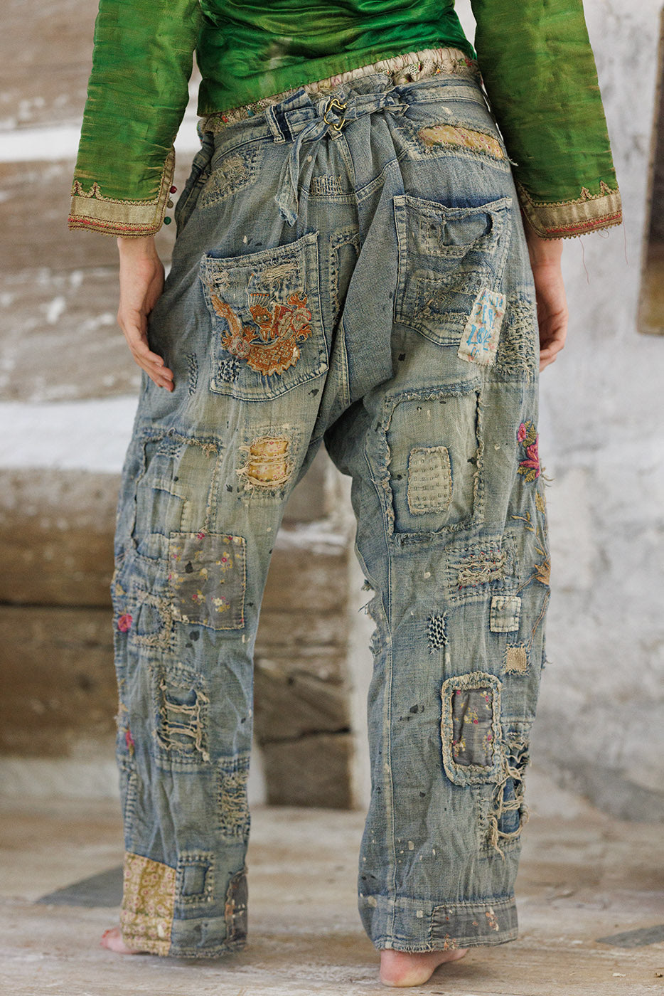 Dragon Embroidered Provision Denims