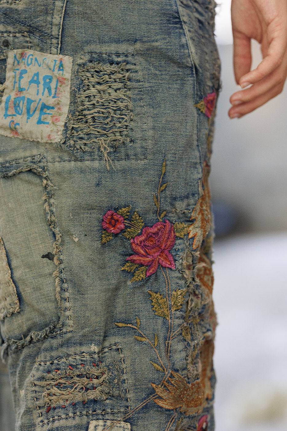 Dragon Embroidered Provision Denims