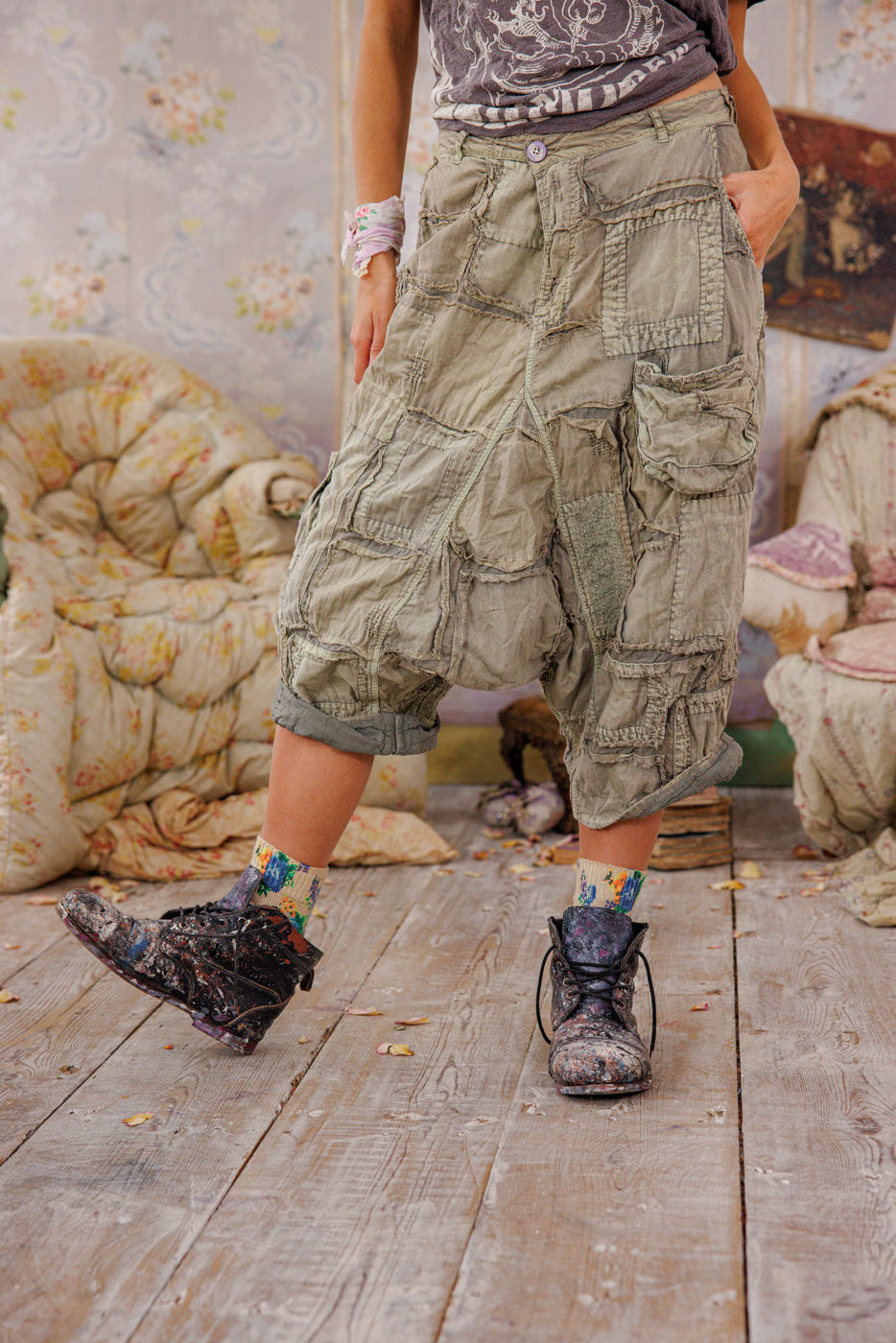 Patchwork Joni Trousers Magnolia Pearl Clothing