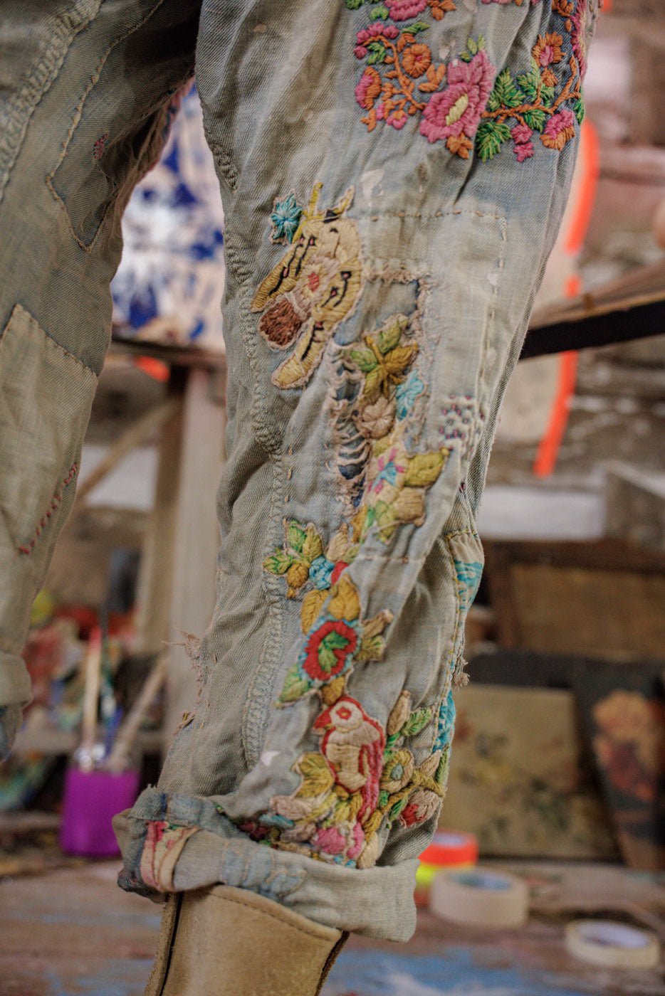 Флорални дънки Майнер 