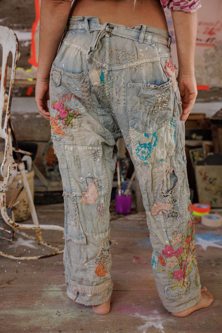 Флорални дънки Майнер 