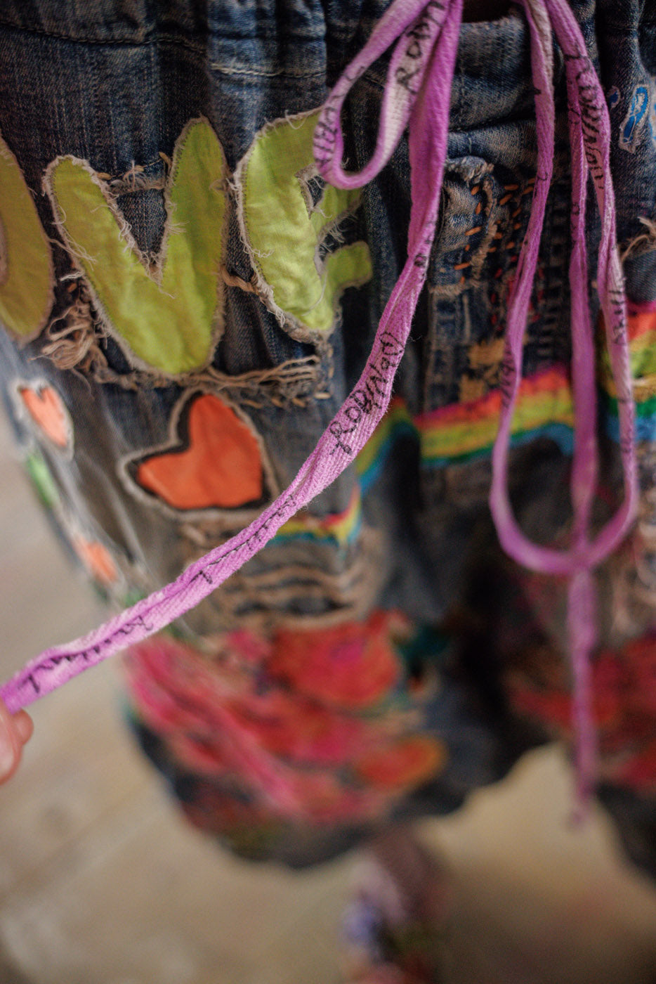 Embroidered Art Graphic Frankie Denims Magnolia Pearl Clothing