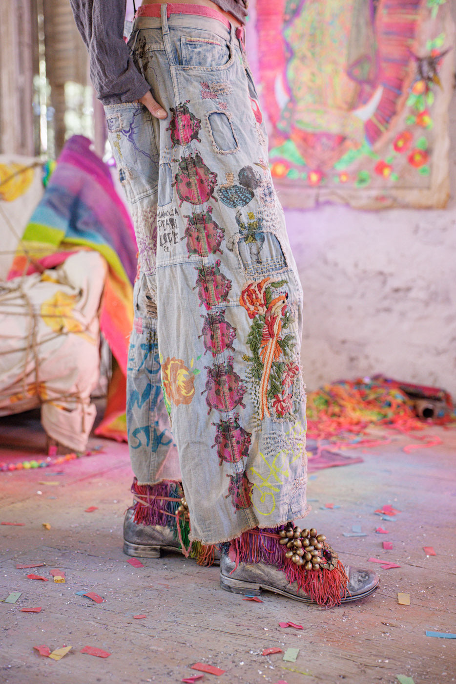 Peonies Dani Blues Denims Magnolia Pearl Clothing