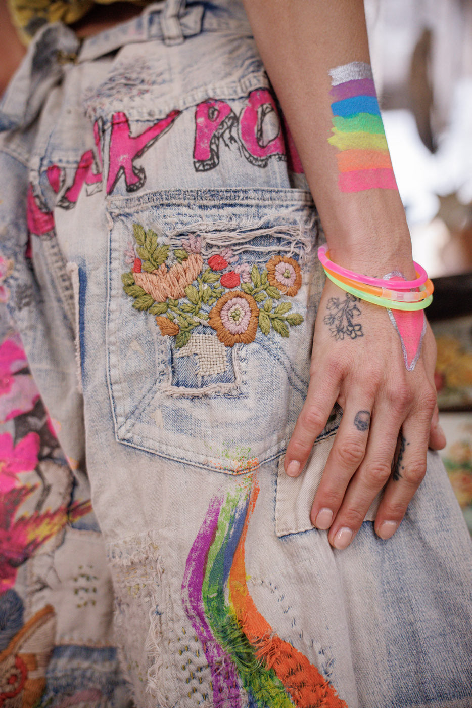 Valentino derliaus džinsai išblukusios indigo spalvos 