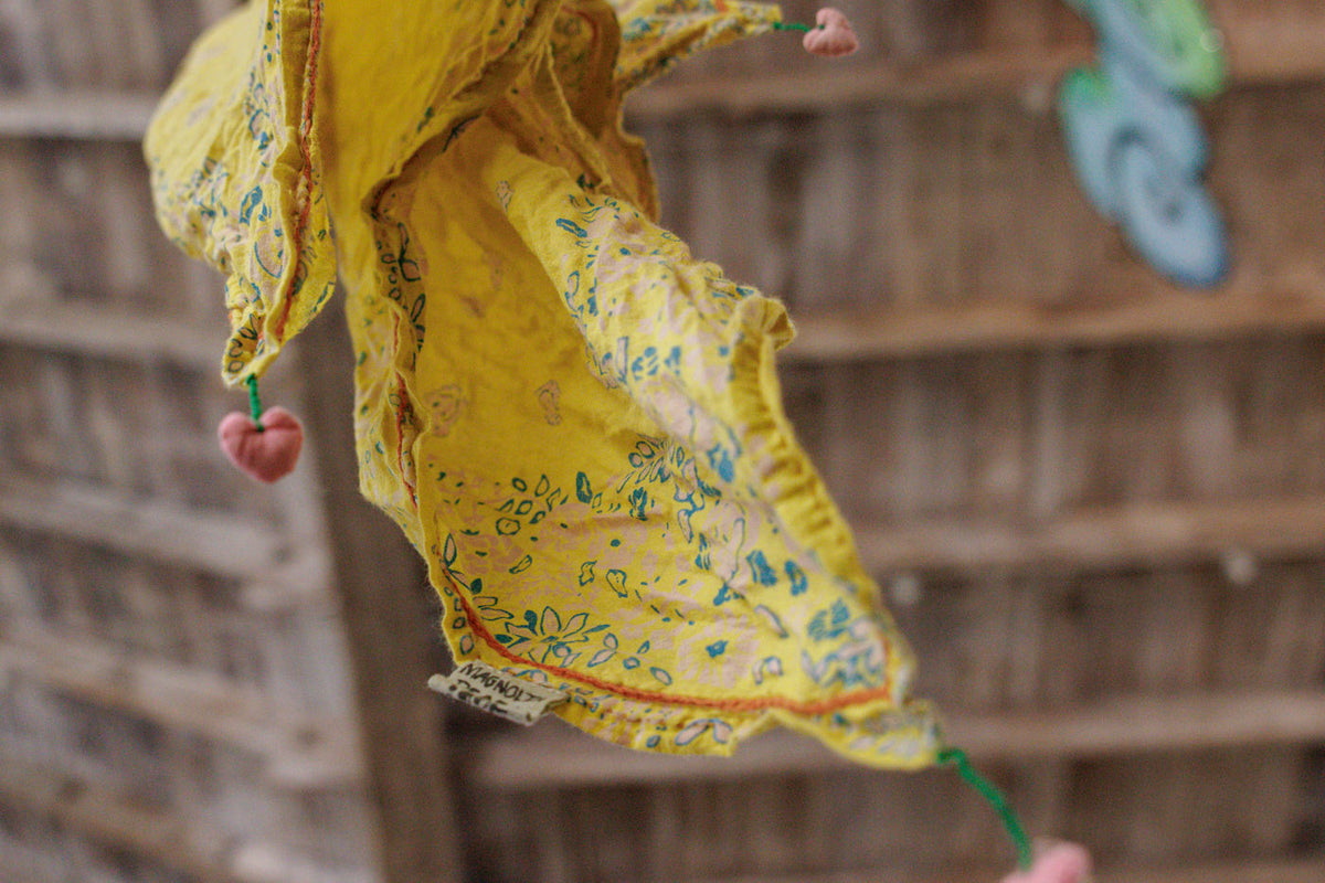 MP Floral Tassel Scarf