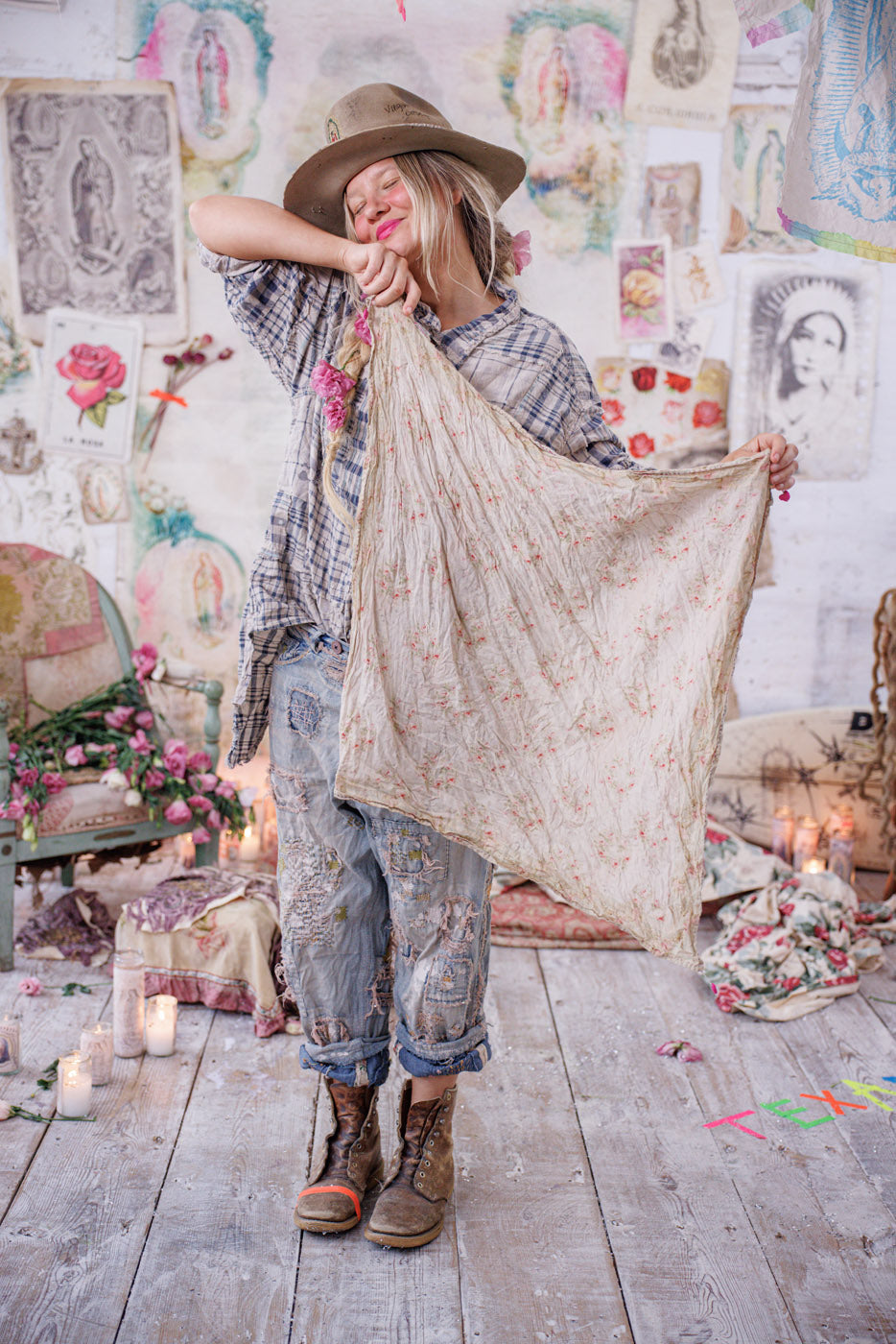 Heart Tassel Scarf Magnolia Pearl Clothing