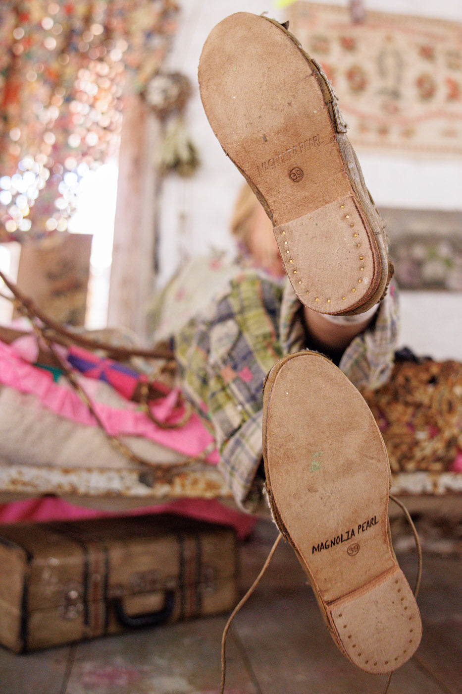 Hand Stitched Howard Oxfords Stock Broker Magnolia Pearl