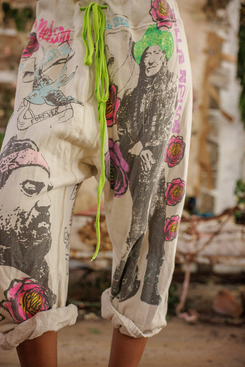 Willie Nelson Cali Sweat Shorts Clair de Lune  - Image 2