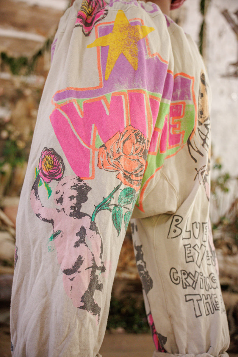 Willie Nelson Cali Sweat Shorts Clair de Lune  - Image 5