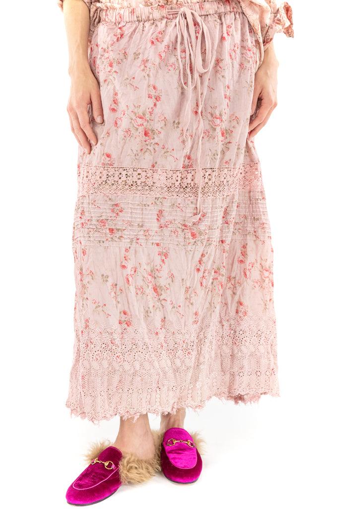 Floral Eyelet Kali Rose Skirt - Magnolia Pearl Clothing