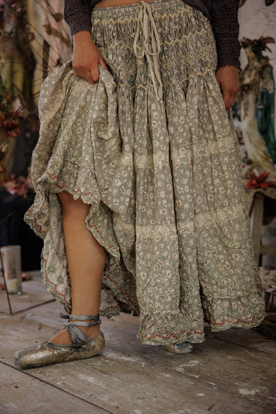 Floral Chrystal Skirt