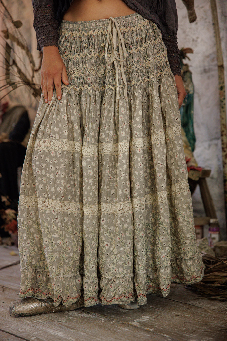 Floral Chrystal Skirt